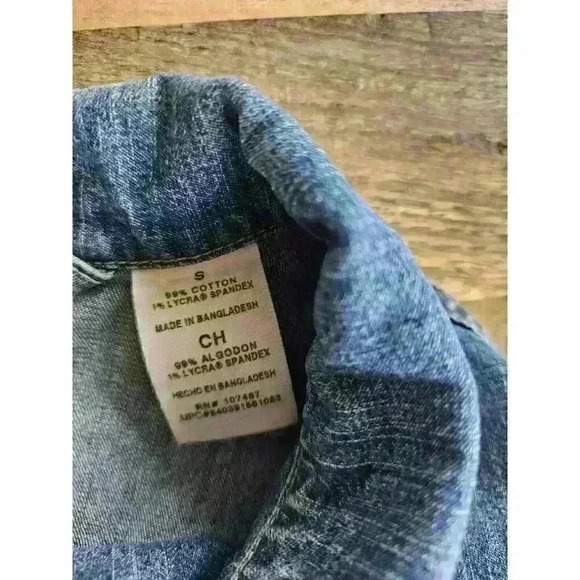 Levi Strauss Signature Sz S Trucker Jean Jacket Womens Blue Denim - Picture 2 of 9